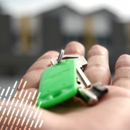 Hand holding keys