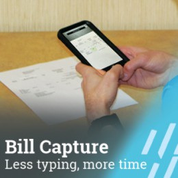 mobile banking bill capture